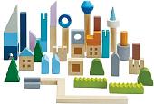 Конструктор/игрушка-конструктор Plan Toys Город 6292