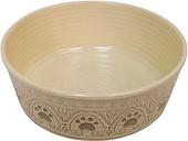 Миска TarHong Medallion Paw PDR5067PBMC (бежевый с лапками)