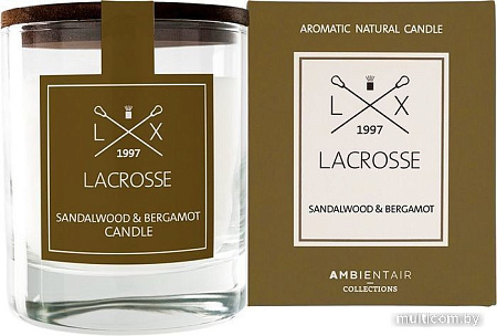Ароматизированая свеча Ambientair Lacrosse Сандал и бергамот VV040SBLC