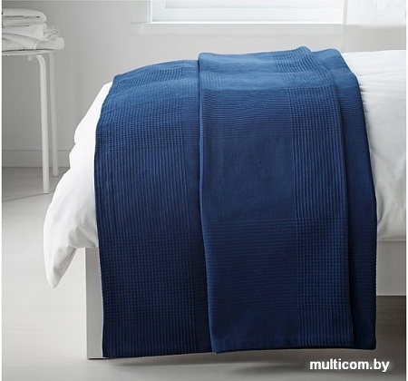 Плед Ikea Индира 230x250 003.962.61 (темно-синий)