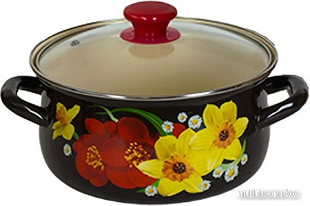 Кастрюля КМЗ Желтые нарциссы-1 Экстра 61904-142/4.02