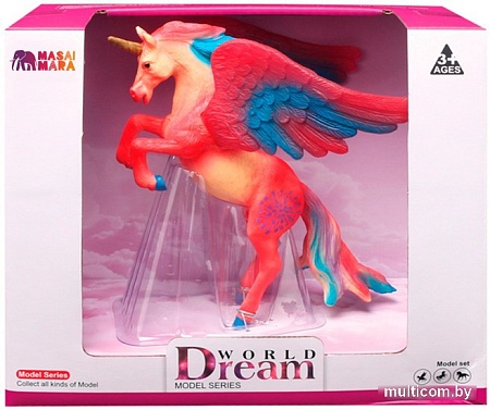 Фигурка Masai Mara Мир фэнтези. Красный единорог с крыльями MM206-448