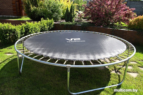 Батут V2 Trampoline Redline 12FT 374 см (с внешней сеткой и лестницей)
