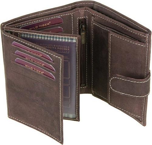 Портмоне Wild Tiger AM-28-073 (темно-коричневый)
