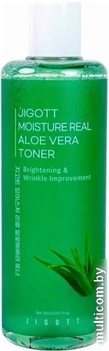 Jigott Тонер для лица Moisture Real Aloe Vera Toner 300 мл