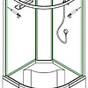 Душевая кабина Saniteco SN-8042SLB