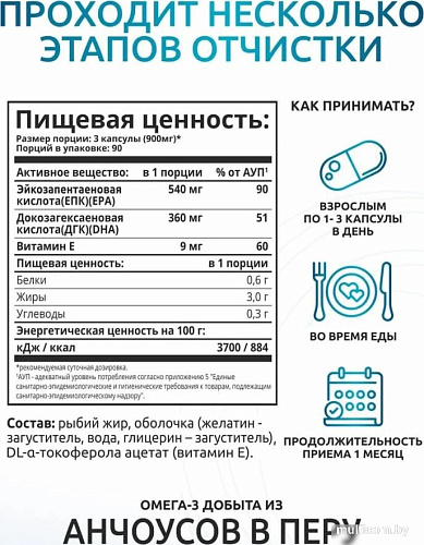 БАД Solab Omega-3 900мг (270 капсул)