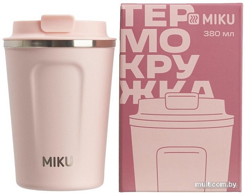 Термокружка Miku 380мл (розовый)