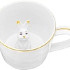 Чашка Elan Gallery Любопытный кролик внутри кружки 330872