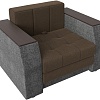 Кресло-кровать Лига диванов Атлантида 113879 (рогожка, коричневый/серый)