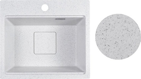 Кухонная мойка Marblan Comfort 48 (серый, с сифоном)