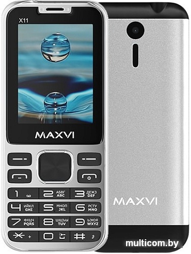 Мобильный телефон Maxvi X11 (серебристый)