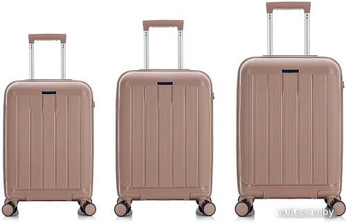 Чемодан-спиннер Mironpan 11197-2 61 см (бежевый)