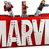 Конструктор LEGO Marvel 76313 Логотип MARVEL с минифигурками