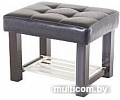 Банкетка AMC Lux 4 с полкой кожзам коричневый/коричневый/бежевый 4.1Б60223