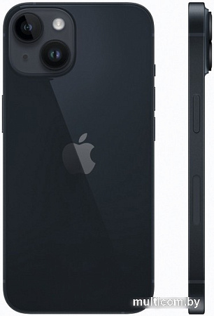 Смартфон Apple iPhone 14 256GB Восстановленный by Breezy, грейд B (полуночный)
