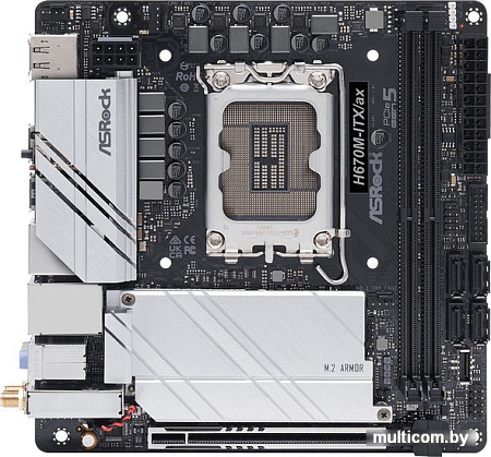 Материнская плата ASRock H670M-ITX/AX