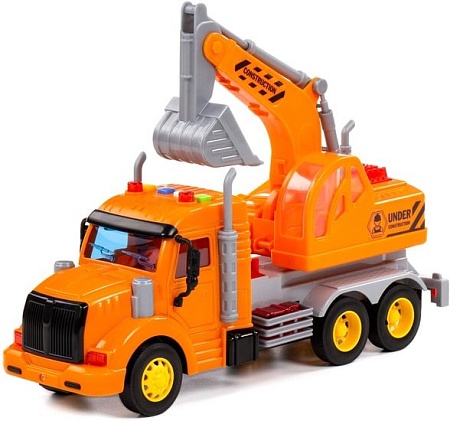 Полесье Профи Автомобиль-экскаватор инерционный 86457