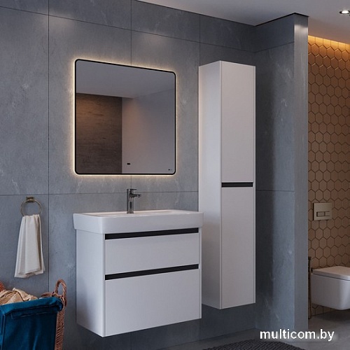 Lemark Зеркало Mio 70x80 LM70ZM (черный, с подсветкой и подогревом)