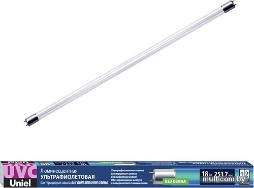 Ультрафиолетовая лампа Uniel EFL-T8-18/UVCB/G13/CL UL-00007276
