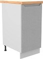 Шкаф напольный ДСВ Тренто С 400 левый (серый/серый)