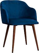 Стул Atreve Lukas (синий BL86/орех)