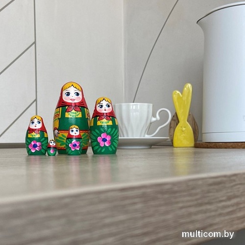 Развивающая игра Брестская Матрешка В зеленом сарафане и красном платке (набор 5 шт)