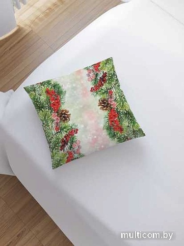 Чехол на подушку JoyArty Украшенные елки sl_37068