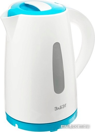 Электрочайник ЭлБЭТ EK 1.7-01P (белый/бирюзовый)