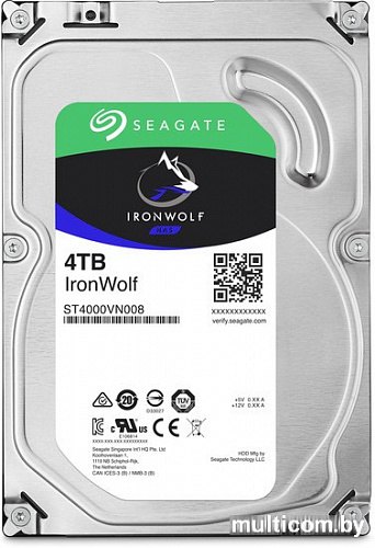 Жесткий диск Seagate Ironwolf 4TB [ST4000VN008]