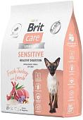 Сухой корм для кошек Brit care Superpremium Sensitive с индейкой и ягненком (чувствительное пищеварение) 7 кг