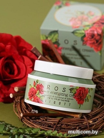 Jigott Крем для лица тонизирующий с экстрактом розы 100 мл