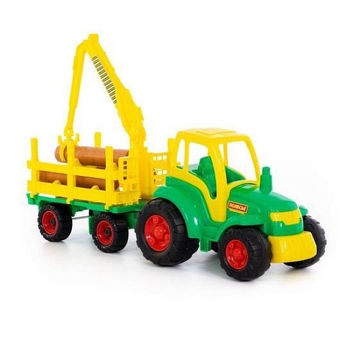 Полесье Чемпион трактор + прицеп-лесовоз 8229