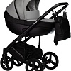 Универсальная коляска Indigo Tour Eco (2 в 1, te 02/черная кожа+серая кожа)
