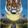 Алмазная мозаика Wizardi Тигр озера 2WD2411