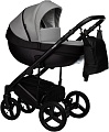 Универсальная коляска Indigo Tour Eco (2 в 1, te 02/черная кожа+серая кожа)