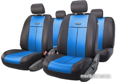 Комплект чехлов для сидений Autoprofi TT-902P (черный/синий)