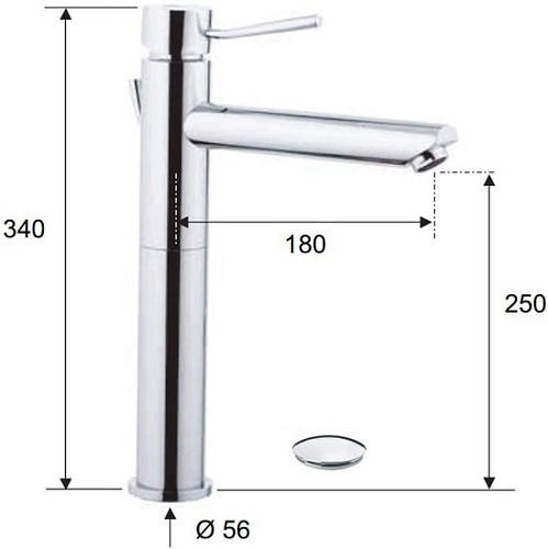 Смеситель Remer Minimal N 10 L XL