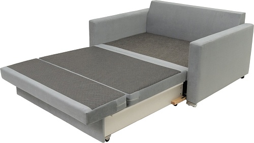 Диван Krones Афродита 195x100 (велюр/жаккард/серый/рисунок молочно-серый)