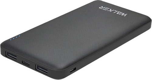 Внешний аккумулятор Walker WB-410 10000 mAh (черный)