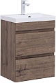 Aquanet Тумба с умывальником Нота New 58 335875 (дуб веллингтон табак)