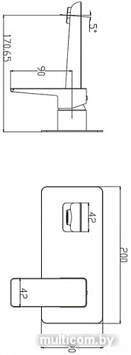 Смеситель Omnires Parma PM7415 CRB