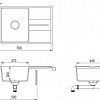 Кухонная мойка Aquasanita Bella SQB101AW (alba 710)