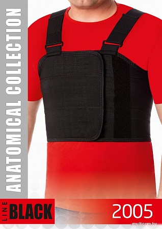 Бандаж на грудную клетку MEK 2005 (XXXL, черный)