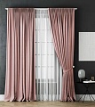 Комплект штор Pasionaria Каспиан 480x260 с подхватами (розовый)