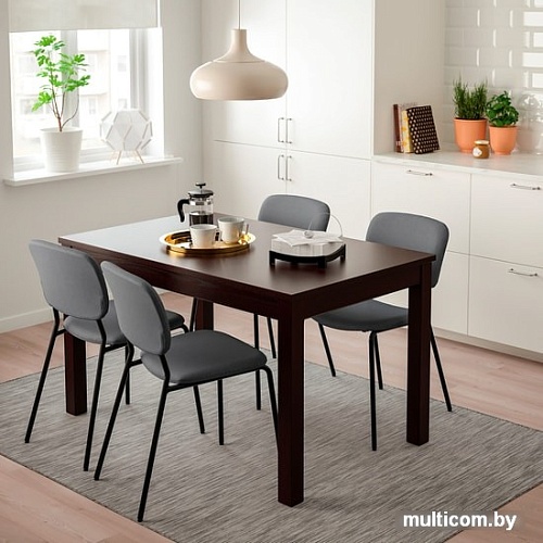 Стул Ikea Карл-Ян 403.578.18 (темно-серый/кабуса темно-серый)