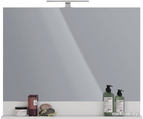 Lemark Зеркало Romance 100 LM07R100Z (с полкой, белый глянец)