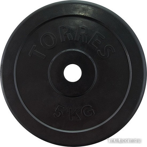 Диск Torres PL50705 25 мм 5 кг (черный)