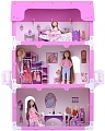 Кукольный домик Krasatoys Екатерина с мебелью 000263 (белый/розовый)