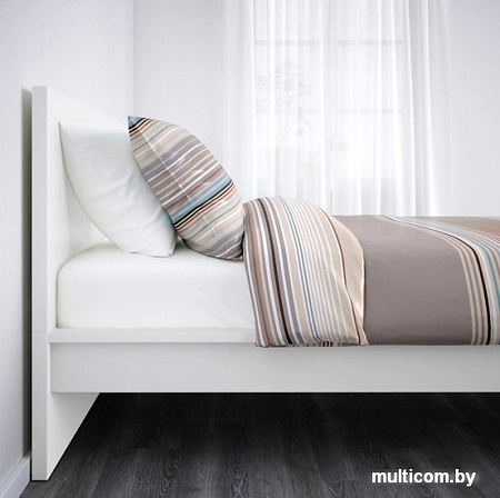 Кровать Ikea Мальм 200x90 (белый, Лонсет) 392.109.93